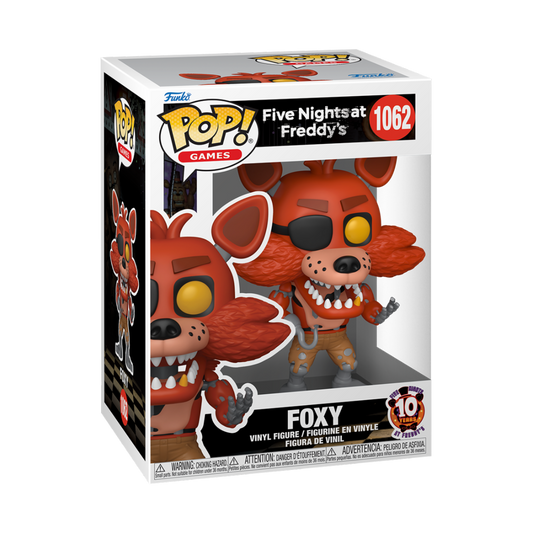 FIVE NIGHTS AT FREDDY'S: 10TH ANNIVERSARY - POP FUNKO VINYL FIGURE 1062 FOXY 9CM