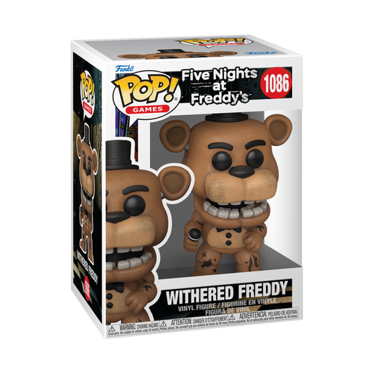 FIVE NIGHTS AT FREDDY'S - POP FUNKO VINYL FIGURE 1086 WITHERED FREDDY 9CM