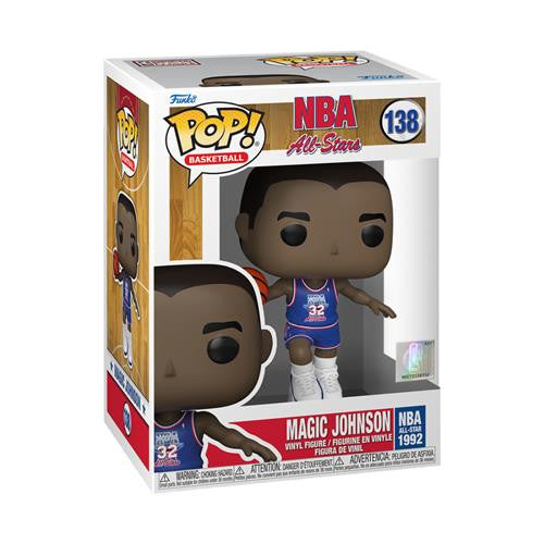 NBA - POP FUNKO VINYL FIGURE 138 MAGIC JOHNSON (BLUE ALL STAR UNIFORM 1991) 9CM