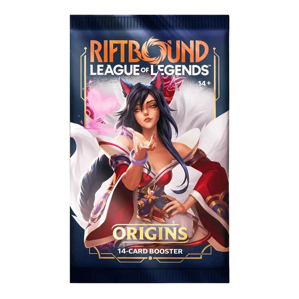 League of Legends Riftbound Set One Origin booster pack 1 bustina versione Inglese