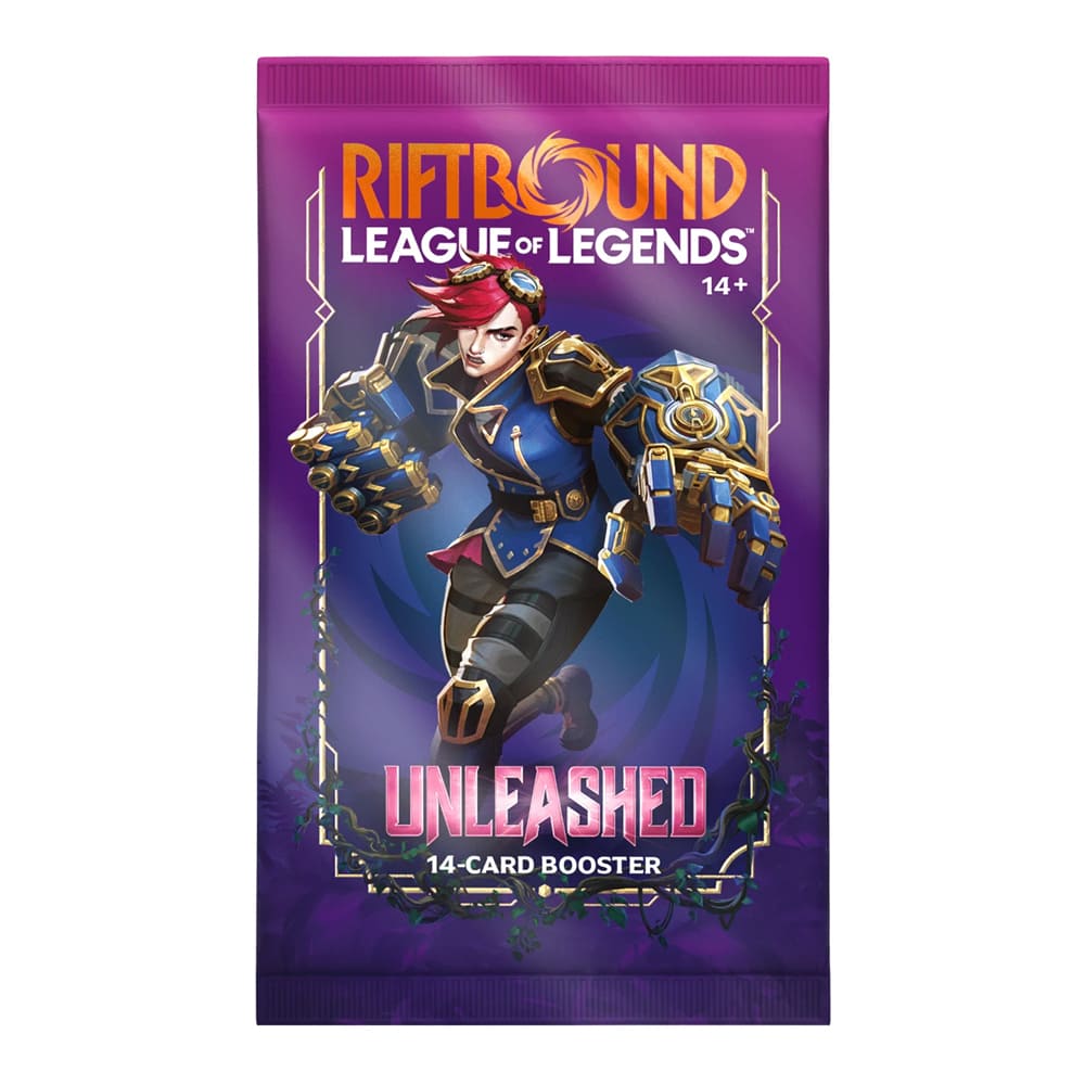 League of Legends Riftbound Unleashed booster pack 1 bustina versione Inglese