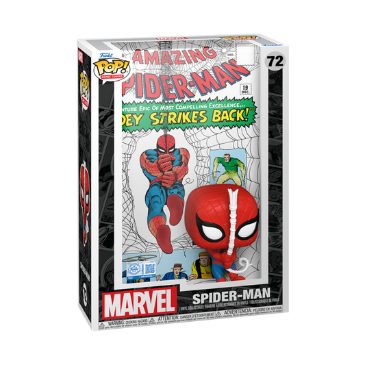 MARVEL: AMAZING SPIDER-MAN - POP FUNKO COMIC COVER VINYL FIGURE 72 AMAZING SPIDER-MAN VOL.1 #19 9CM