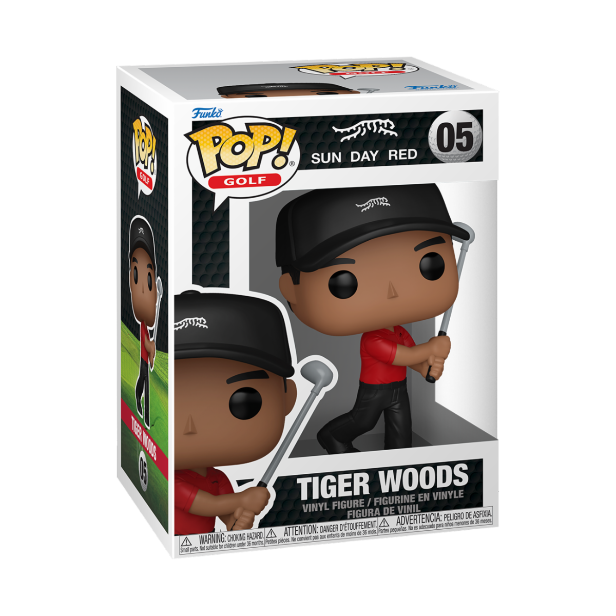 SPORT: GOLF - POP FUNKO VINYL FIGURE 05 TIGER WOODS (SWING) 9CM