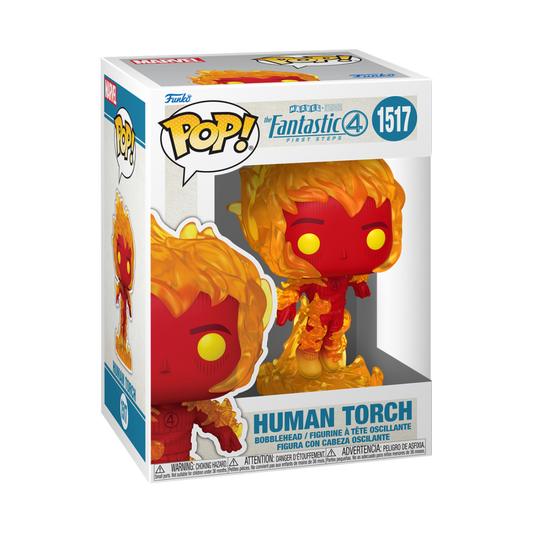 MARVEL: THE FANTASTIC FOUR: FIRST STEPS - POP FUNKO VINYL FIGURE 1517 HUMAN TORCH 9CM