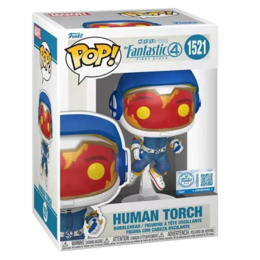 MARVEL: FANTASTIC FOUR - POP FUNKO VINYL FIGURE 1521 HUMAN TORCH 9CM