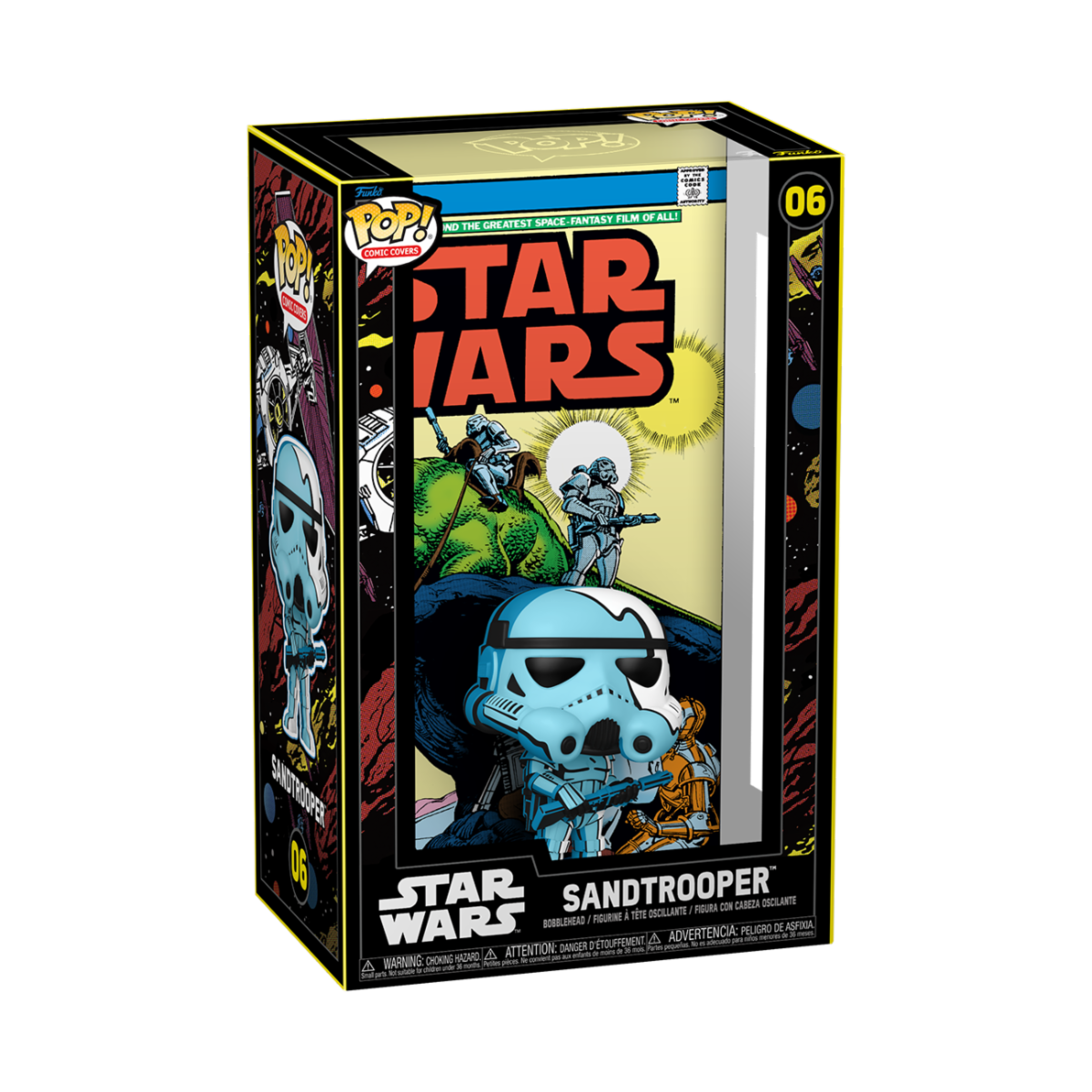STAR WARS - POP FUNKO COMIC COVERS VINYL FIGURE 06 SANDTROOPER (1977) #31 9CM